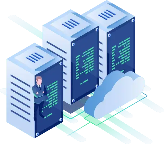 man standing web hosting cloudnetvox